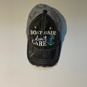 KATYDID baseball cap. BOAT HAIR, DON’T CARE.